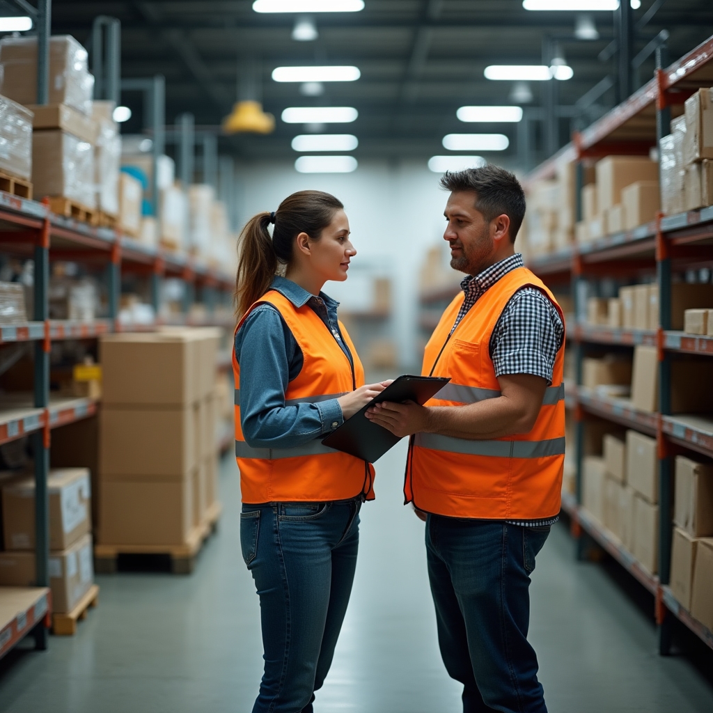 Operations floor of a small Argentine manufacturing company with workers at their stations